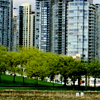 The skyline of False Creek (Vancouver, BC)