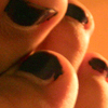 Bare feet on the desk